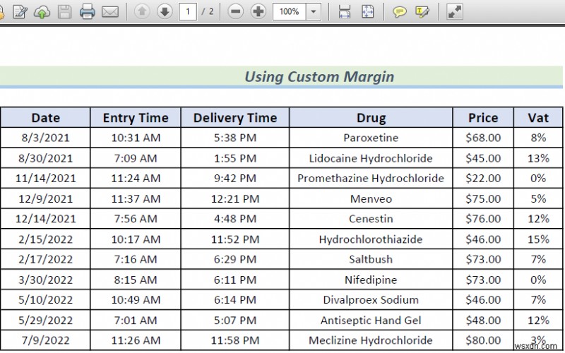 How to Change the Printing Scale So All Columns Will Print on a Single Page