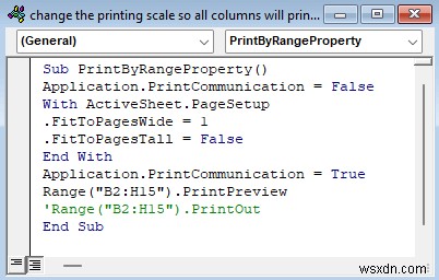 How to Change the Printing Scale So All Columns Will Print on a Single Page