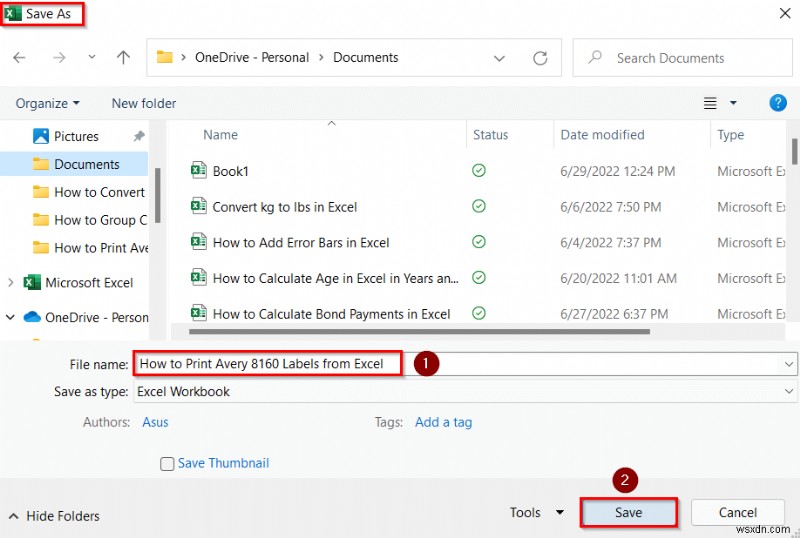 How to Print Avery 8160 Labels from Excel (with Easy Steps)