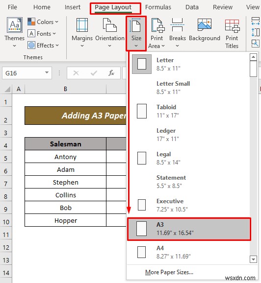 How to Add A3 Paper Size in Excel (2 Quick Ways)