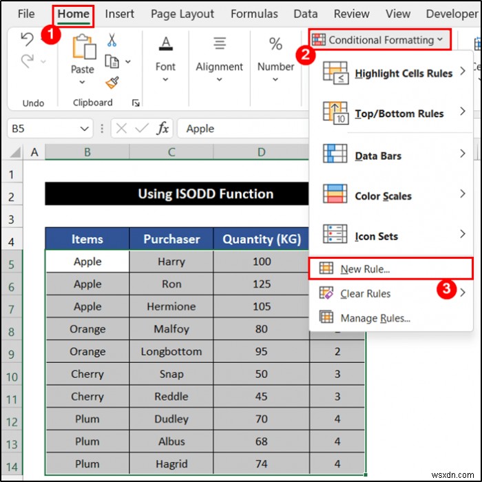 How to Alternate Row Color Based on Group in Excel (6 Methods)