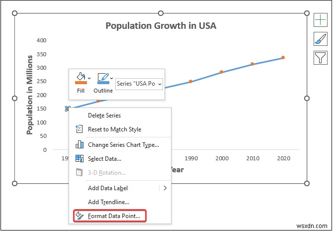 How to Add Data Markers in Excel (2 Easy Examples)