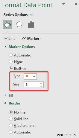 How to Add Data Markers in Excel (2 Easy Examples)