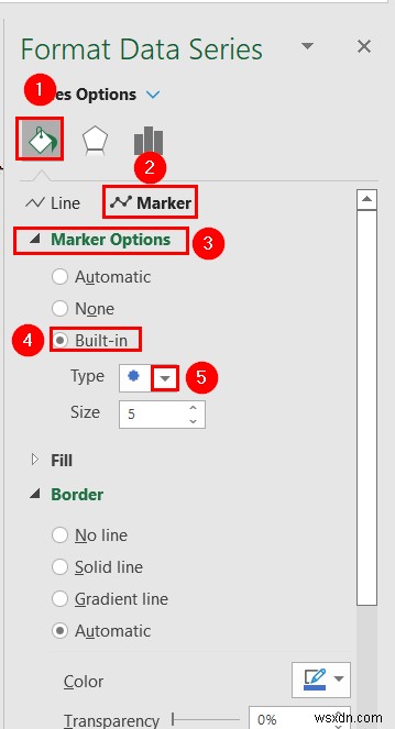 How to Change Marker Shape in Excel Graph (3 Easy Methods)