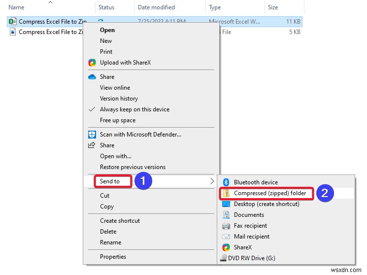How to Compress Excel File to Zip (2 Suitable Ways)