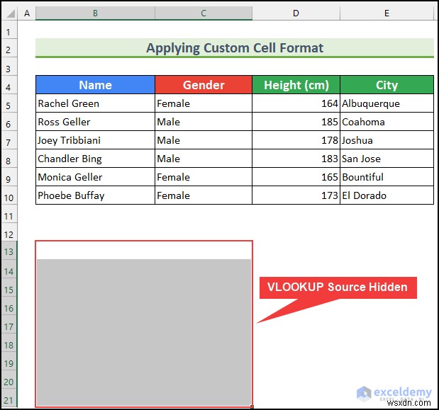 How to Hide VLOOKUP Source Data in Excel (5 Easy Ways)