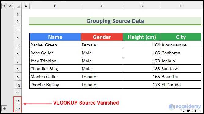 How to Hide VLOOKUP Source Data in Excel (5 Easy Ways)