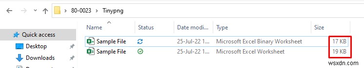 How to Determine What Is Causing Large Excel File Size