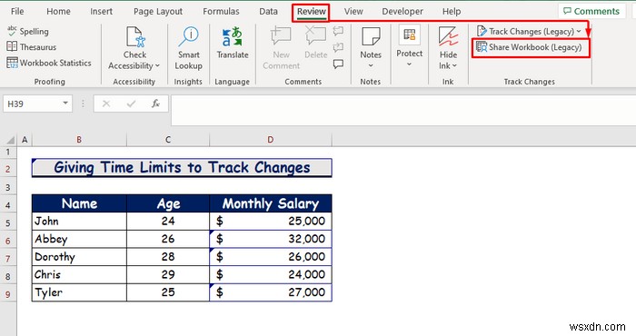 How to Enable Track Changes in Excel ( with Customizations)