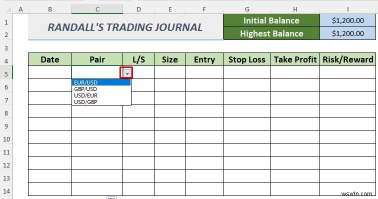 How to Create a Forex Trading Journal in Excel (2 Free Templates)
