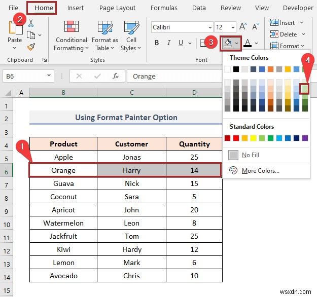 How to Color Alternate Row Based on Cell Value in Excel