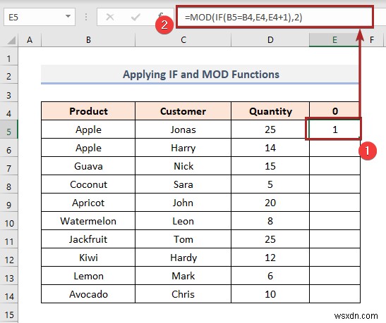 How to Color Alternate Row Based on Cell Value in Excel