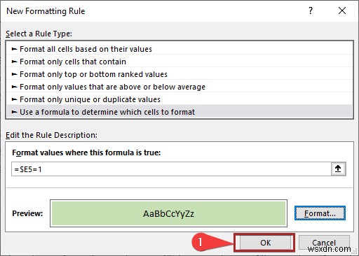How to Color Alternate Row Based on Cell Value in Excel