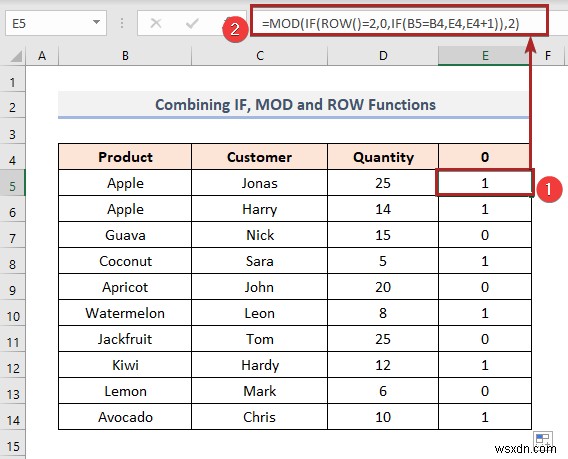 How to Color Alternate Row Based on Cell Value in Excel