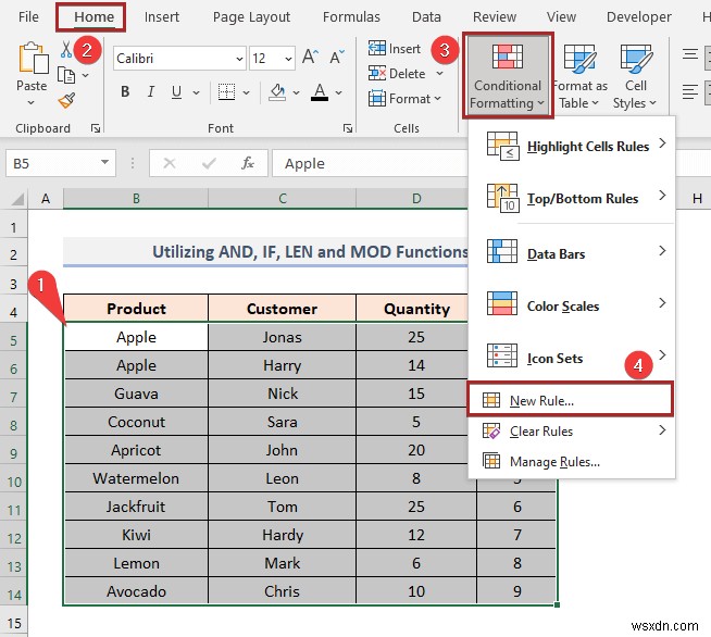 How to Color Alternate Row Based on Cell Value in Excel