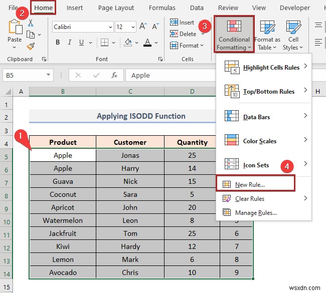 How to Color Alternate Row Based on Cell Value in Excel