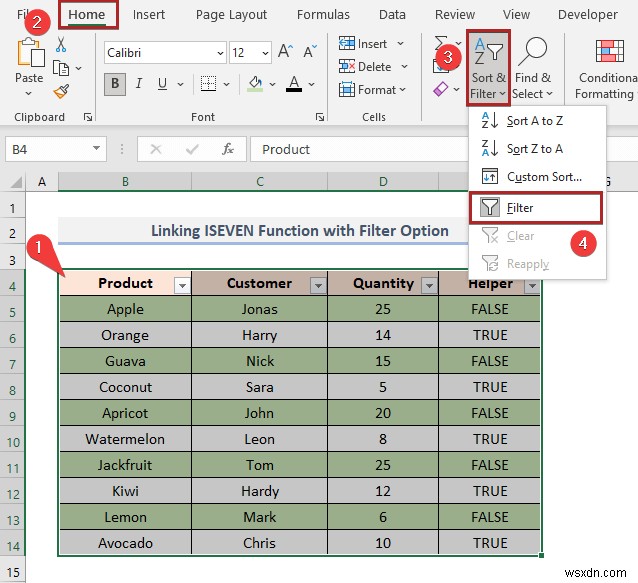How to Color Alternate Row Based on Cell Value in Excel