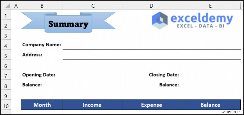 How to Maintain Ledger Book in Excel (with Easy Steps)