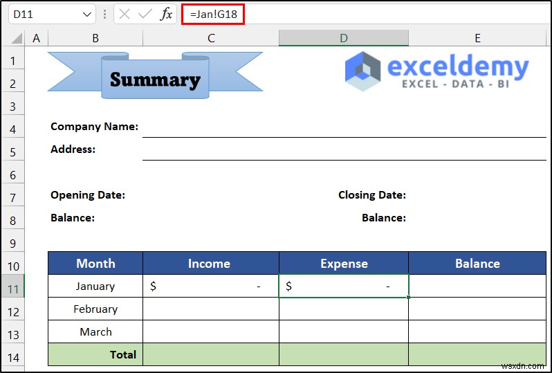 How to Maintain Ledger Book in Excel (with Easy Steps)