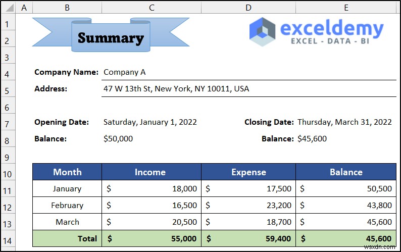 How to Maintain Ledger Book in Excel (with Easy Steps)