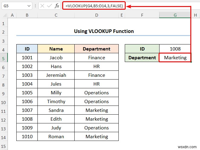 How to Map Data Using VLOOKUP in Excel (4 Quick Ways)