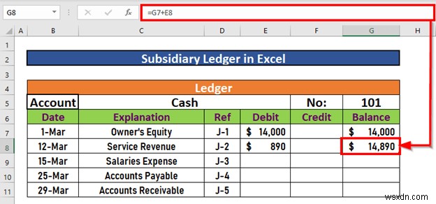 How to Make Subsidiary Ledger in Excel (With Easy Steps)