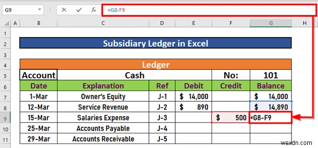 How to Make Subsidiary Ledger in Excel (With Easy Steps)