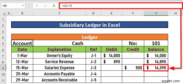 How to Make Subsidiary Ledger in Excel (With Easy Steps)