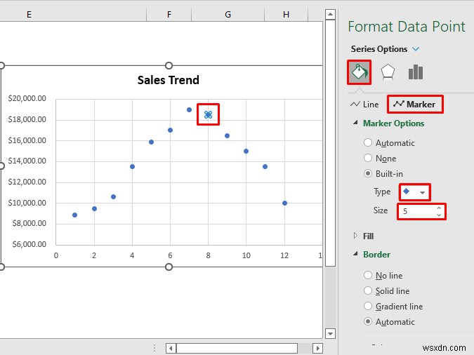 How to Add Markers for Each Month in Excel (With Easy Steps)