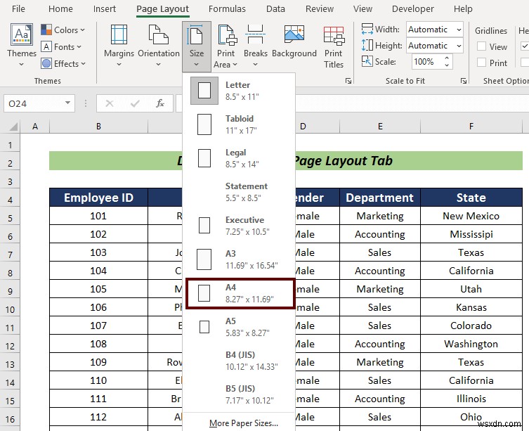 How to Print Full Page of Excel Sheet in A4 Size (5 Simple Ways)