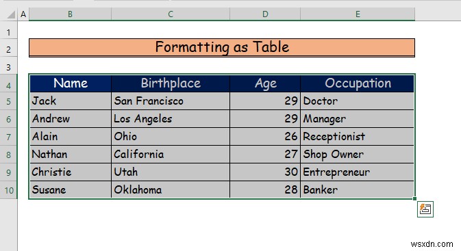 How to Shade Every Other Row in Excel (3 Ways)