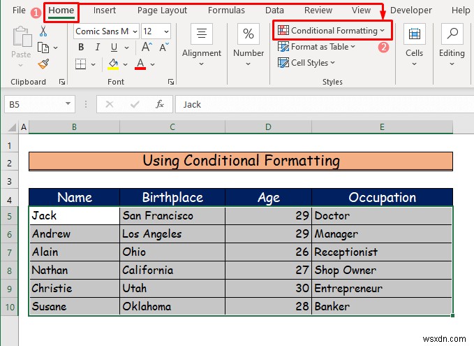 How to Shade Every Other Row in Excel (3 Ways)