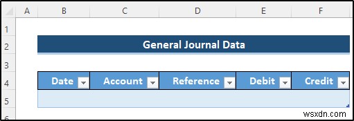 Create General Ledger in Excel from General Journal Data