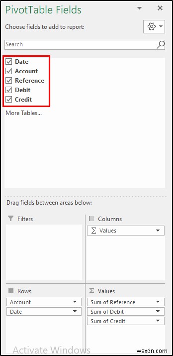 Create General Ledger in Excel from General Journal Data