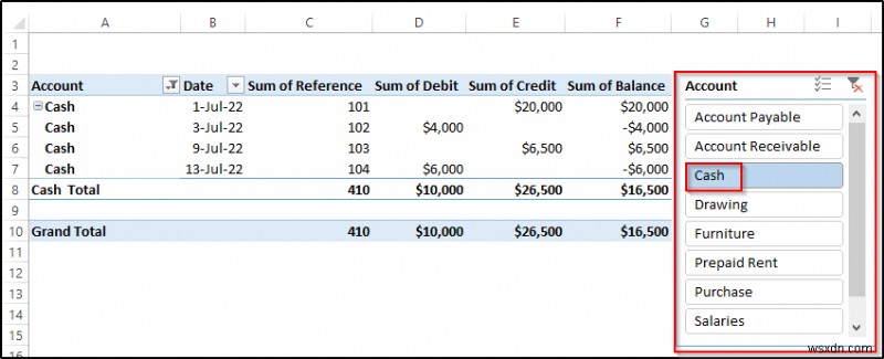 Create General Ledger in Excel from General Journal Data