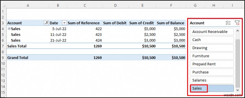 Create General Ledger in Excel from General Journal Data