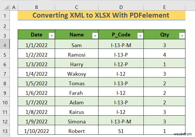 How to Convert XML to XLSX Without Opening File