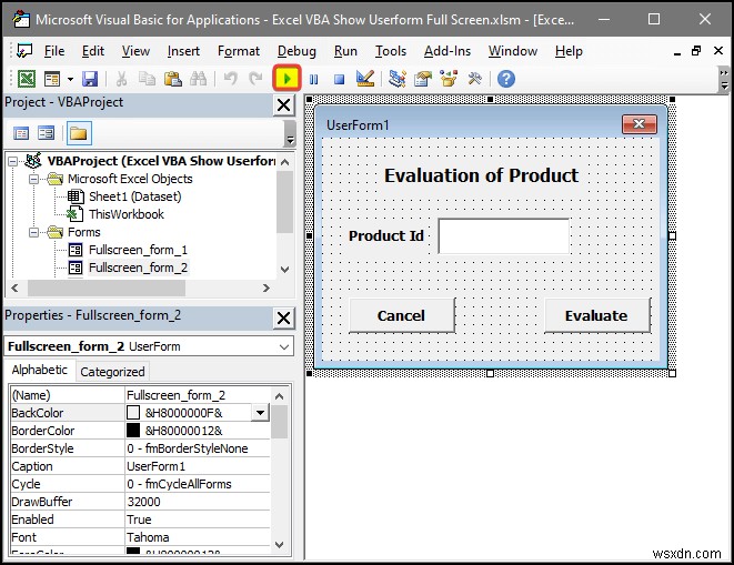 Excel VBA: Show Userform in Full Screen (4 Easy Ways)