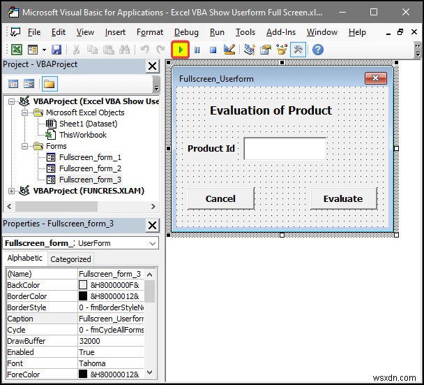 Excel VBA: Show Userform in Full Screen (4 Easy Ways)