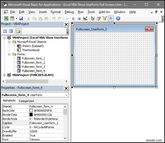 Excel VBA: Show Userform in Full Screen (4 Easy Ways)