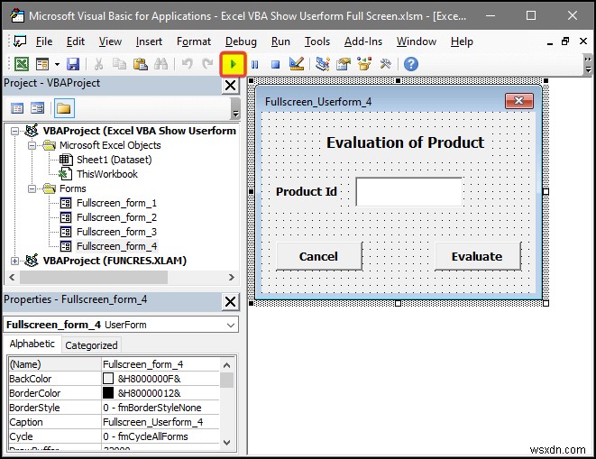 Excel VBA: Show Userform in Full Screen (4 Easy Ways)
