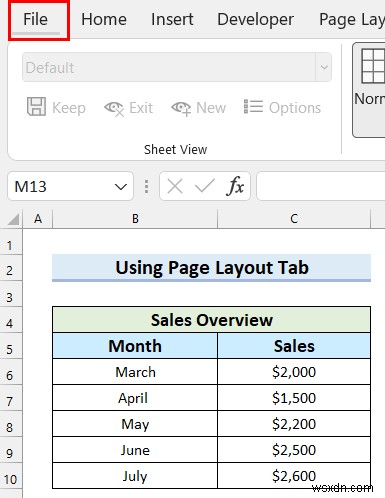 How to Add Paper Size in Excel (4 Easy Ways)