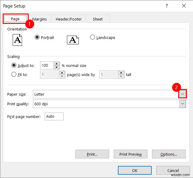 How to Add Paper Size in Excel (4 Easy Ways)