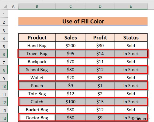 How to Alternate Row Colors in Excel Without Table (5 Methods)