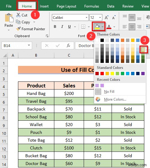How to Alternate Row Colors in Excel Without Table (5 Methods)