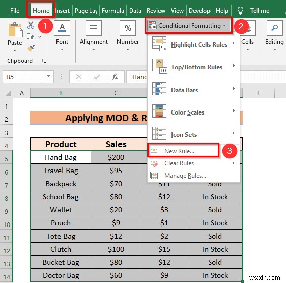 How to Alternate Row Colors in Excel Without Table (5 Methods)