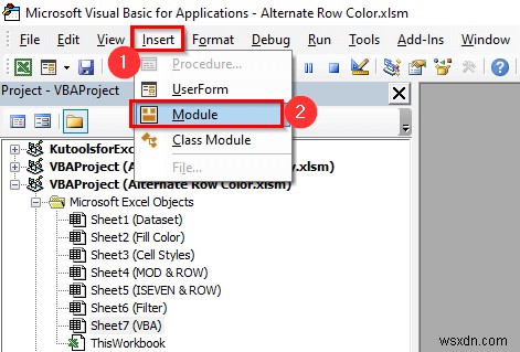 How to Alternate Row Colors in Excel Without Table (5 Methods)