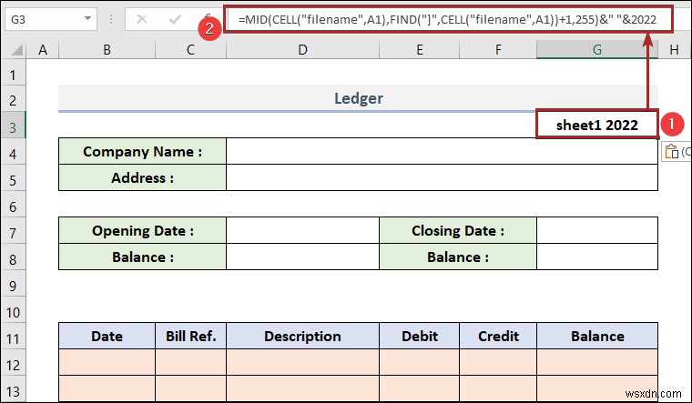 How to Make a Ledger in Excel (with Easy Steps)