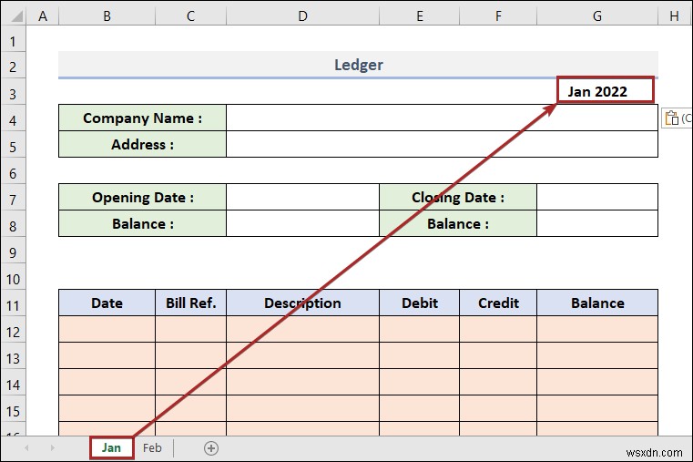 How to Make a Ledger in Excel (with Easy Steps)