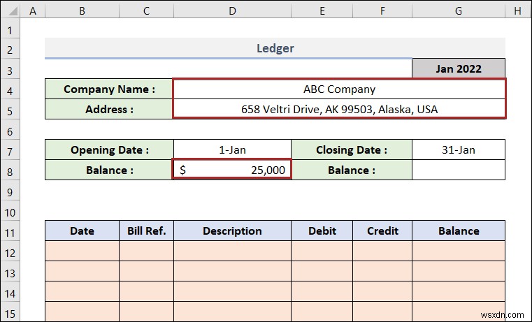 How to Make a Ledger in Excel (with Easy Steps)